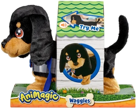 ANIMAGIC INTERAKTYWNY PIESEK WAGGLES CHODZI SZCZEKA 0917