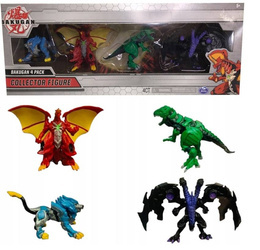 FIGURKI KOLEKCJONERSKIE BAKUGAN 4-PAK ZESTAW 4 sztuki kolekcja