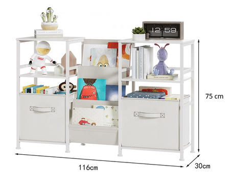 REGAŁ ORGANIZER NA ZABAWKI POJEMNIKI SZAFKA DZIECI KSIĄŻKI BIBLIOTECZKA