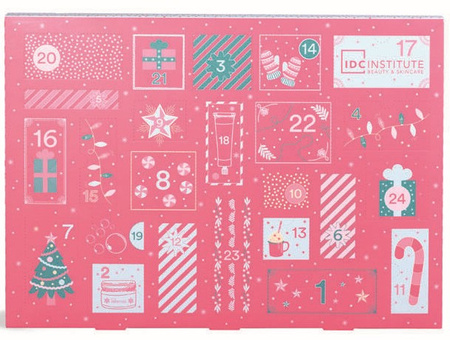 IDC KALENDARZ ADWENTOWY ŚWIĘTA ZESTAW KOSMETYKI DO TWARZY I CIAŁA KĄPIELI