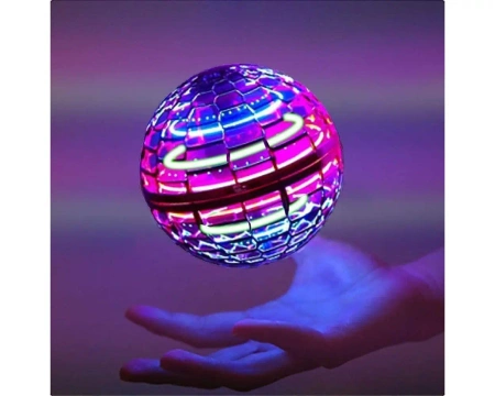 LATAJĄCA KULA BOOMERANG SPINNER LED UFO PIŁKA ŚWIECĄCA STEROWANA RĘKĄ