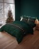 POŚCIEL ŚWIĄTECZNA ŚWIĘTA DZIADEK ŻOŁNIERZYK ZIELONA KRATA BAWEŁNA 220X200