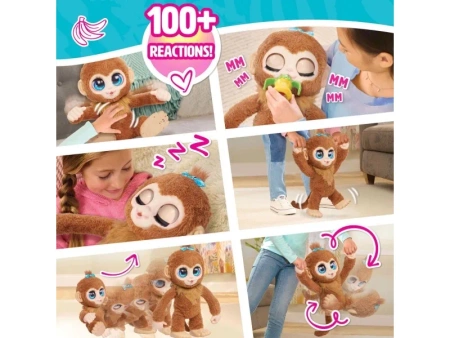 FURREAL INTERAKTYWNA MAŁPKA MAŁPA MÓWI CHODZI PIJE 100 REAKCJI MASKOTKA