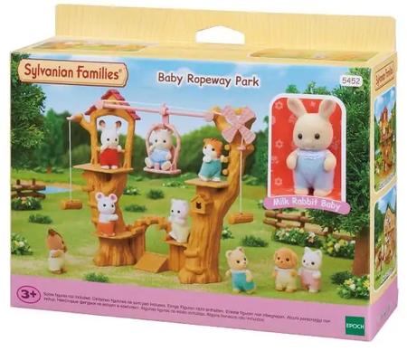 SYLVANIAN FAMILIES KOLEJKA LINOWA PLAC ZABAW FIGURKI 5452