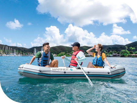 Ponton MARINER 4 osobowy pompka wiosła INTEX 68376