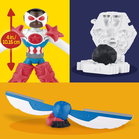 Play-Doh Marvel Captain America Motocykl Figurki Akcji Foremki 3 Ciastoliny
