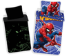 SPIDERMAN POŚCIEL DLA DZIECI KOMPLET ŚWIECĄCA ŚWIECI W CIEMNOŚCI 140X200