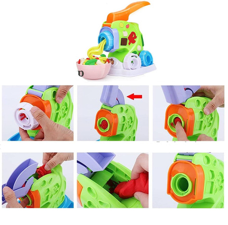 CIASTOLINA MASA PLASTYCZNA MASZYNKA ZESTAW CIASTO