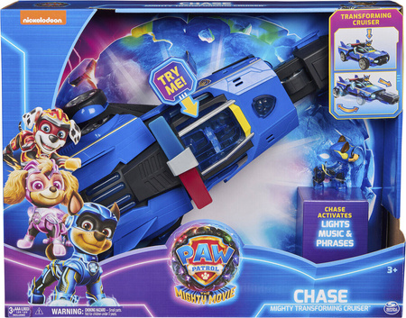 PSI PATROL MIGHTY MOVIE POJAZD KOSMICZNY RADIOWÓZ FIGURKA CHASE DELUXE