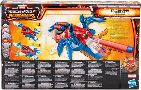 MARVEL NERF WYRZUTNIA Sieci SPIDERMAN ARACHNO Mechstrike Mechasaurs F6677