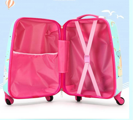 JEDNOROŻEC UNICORN ZESTAW WALIZKA KABINOWA DZIECI BAGAŻ PODRÓŻNA + PLECAK