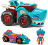 ZESTAW T-RACERS MEGA WHEELS  T-SHARK FIGURKA ZESTAW WYŚCIGÓWKA WYRZUTNIA