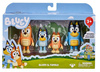 BLUEY BINGO ZESTAW FIGUREK FIGURKI Pieski Blue Bandit Bingo Chilli 4-pak