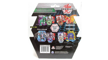BAKUGAN FIGURKA KOLEKCJONERSKA TROX CZERWONY + 2 Karty SPIN MASTER