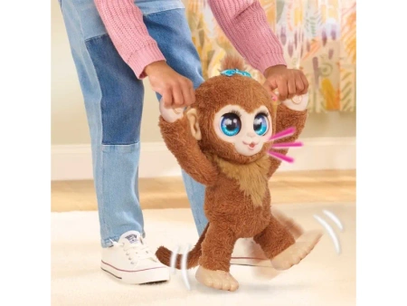 FURREAL INTERAKTYWNA MAŁPKA MAŁPA MÓWI CHODZI PIJE 100 REAKCJI MASKOTKA