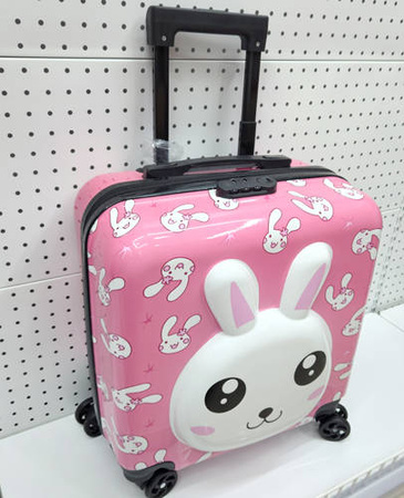 KRÓLIK DZIECIĘCA WALIZKA DZIECI BAGAŻ PODRÓŻNA 3D