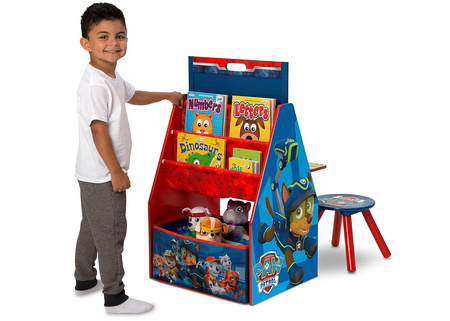 PSI PATROL TABLICA REGAŁ BIBLIOTECZKA BIURKO POJEMNIK STOLIK DZIECI 2W1