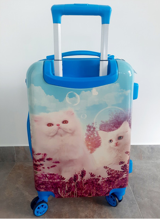 KOTY KOTKI KOT WALIZKA DZIECIĘCA KABINOWA PODRÓŻNA DLA DZIECI UNICORN SZYFR