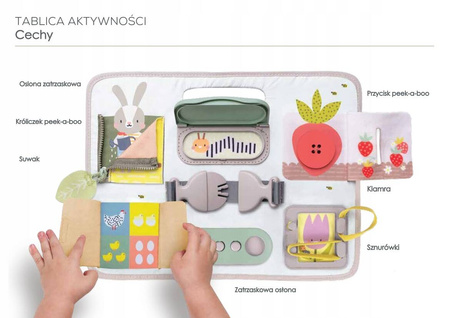 TAF TOYS TABLICA AKTYWNOŚCI MANIPULACYJNA Garden SENSORYCZNA ROZWÓJ