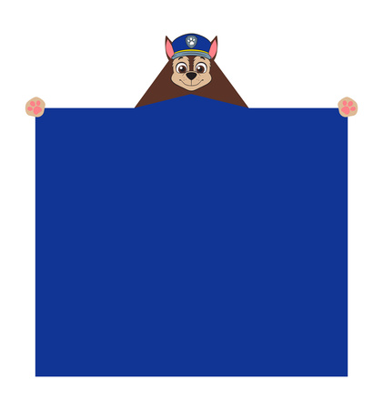 PSI PATROL KOC KOCYK Z KAPTUREM SZLAFROK PLED