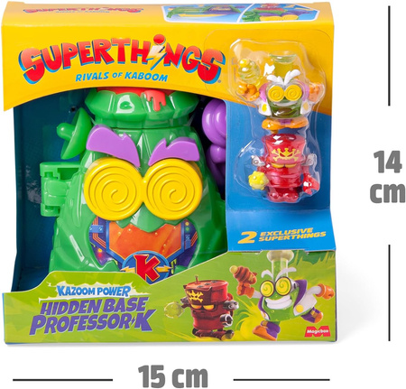 SUPERTHINGS RIVALS OF KABOOM HIDDEN BASE PROFESSOR K TAJNA BAZA 2 FIGURKI