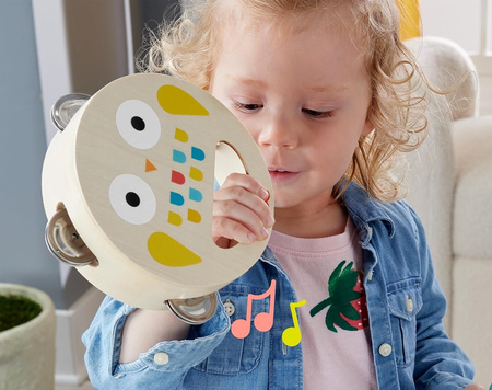 FISHER-PRICE DREWNIANE INSTRUMENTY FLET CYMBAŁKI TAMBURYN KASTANIET MARAKAS