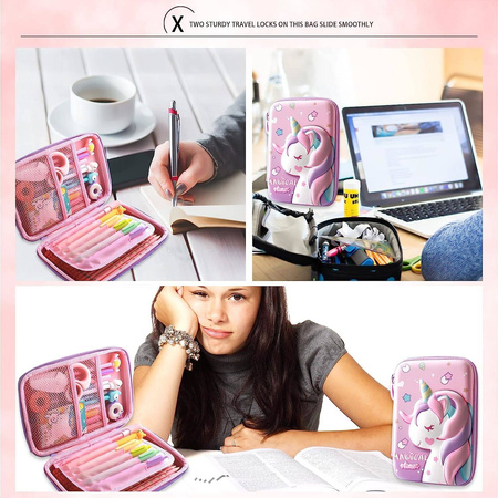 JEDNOROŻEC PIÓRNIK SZKOLNY 3D DLA DZIECI DO SZKOŁY GRATIS POP IT