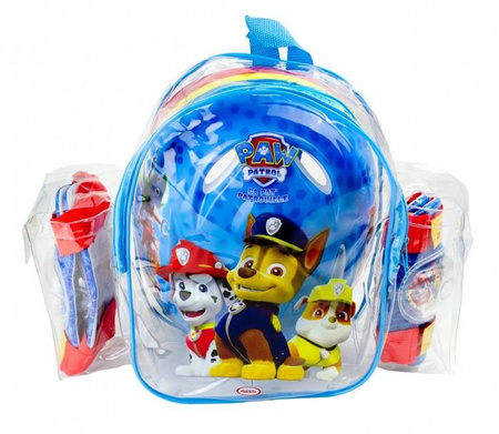 PSI PATROL ZESTAW KASK 4 OCHRANIACZE ROWER PLECAK