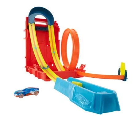 HOT WHEELS TORY KANISTER ZESTAW TORÓW DO AKROBACJI + AUTO HDX78