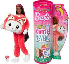 BARBIE CUTIE REVEAL LALKA W PRZEBRANIU PANDY KOTKA KOTEK ZMIANA KOLOR
