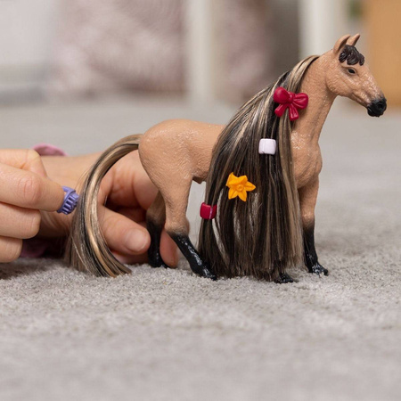 SCHLEICH KOŃ OGIER Akhal-Teke WŁOSY SOFIAS KONIK DO STYLIZACJI 42621
