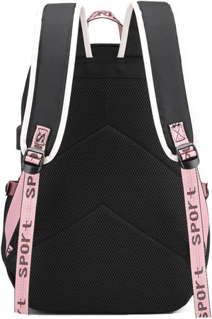 PLECAK SZKOLNY MŁODZIEŻOWY MIEJSKI DO SZKOŁY A4 POMPON