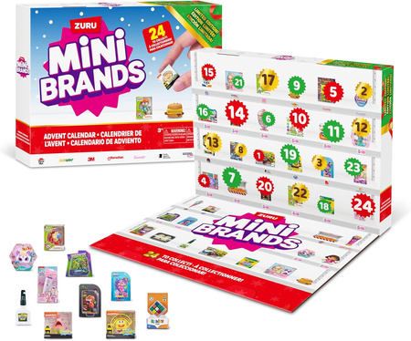 MINI BRANDS KALENDARZ ADWENTOWY 24 NIESPODZIANKI ZURU 4 EKSKLUZYWNE FIGURKI
