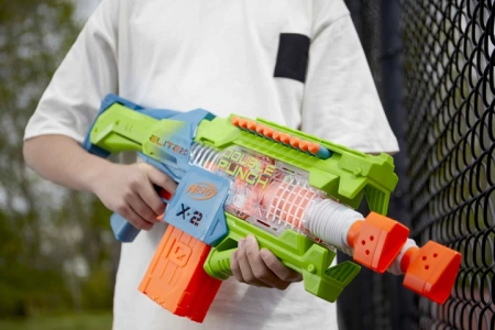 Pistolet Nerf Elite Wyrzutnia Double Punch Blaster 50 strzałek