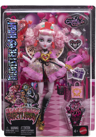 MONSTER HIGH LALKA CUPID ASTERIA STRASZYSŁODKIE URODZINY TOREBKA AKCESORIA