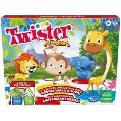 TWISTER JUNIOR Gra zręcznościowa dwustronna 2 poziomy gry 2w1 Hasbro F7478