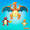 POKEMON KLOCKI MEGA CONSTRUX ZESTAW KONSTRUKCYJNY 3 FIGURKI CHARMANDER 313