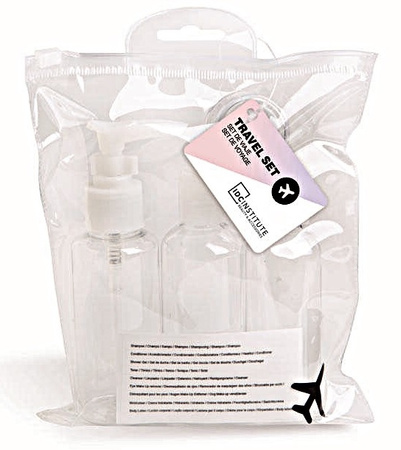 Zestaw pojemników podróżnych na kosmetyki do samolotu  Kosmetyczka