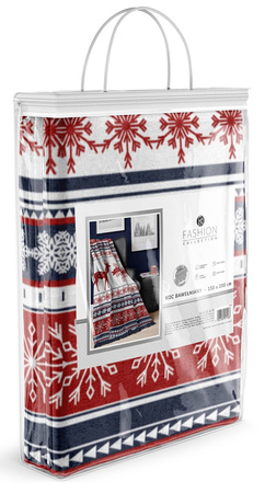 CIEPŁY KOC ŚWIĄTECZNY ŚWIĘTA PLED NARZUTA 150X200