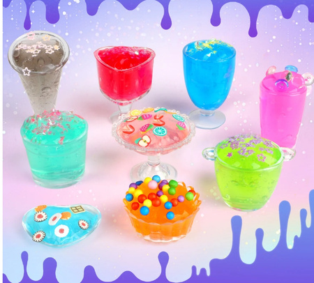 SLIME GOTOWE GLUTY WIELKI ZESTAW KREATYWNY AKCESORIA OZDOBY AKCESORIA