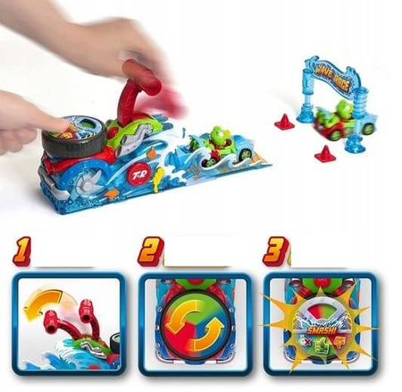 T-RACERS WAVE RACE CHALLENGE Zestaw z wyrzutnią