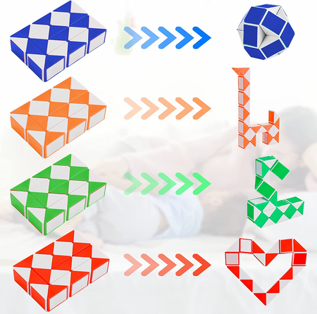 UKŁADANKA MAGICZNY WĄŻ MAGIC SNAKE FIDGET TOYS