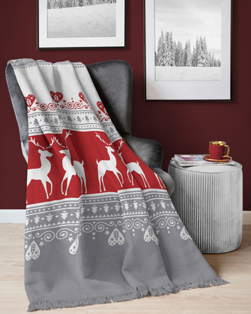 CIEPŁY KOC ŚWIĄTECZNY ŚWIĘTA PLED NARZUTA 150X200