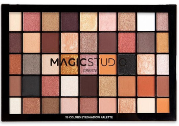 Paleta cieni Magic Studio 45 Kolorów Matowe i Błyszczące Odcienie
