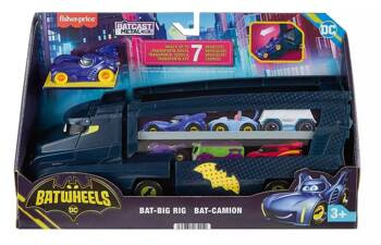 Fisher Price Transporter Batwheels Autko HMX07 Batman Laweta Ciężarówka