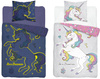 JEDNOROŻEC UNICORN KONIK POŚCIEL ŚWIECĄCA W CIEMNOŚCI ŚWIECI FLUO 160x200