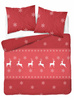 POŚCIEL ŚWIĄTECZNA ŚWIĘTA CZERWONA RENIFER FLANELA 220X200
