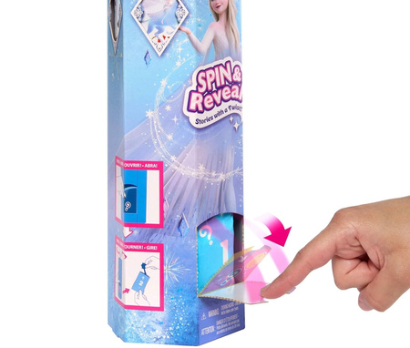 KRAINA LODU FROZEN SPIN&REVEAL LALKA ELSA ELZA W TUBIE NIESPODZIANKI