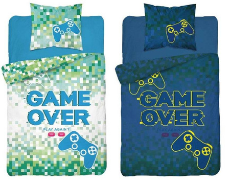 GAMERS GAME GRA PAD POŚCIEL ŚWIECĄCA 140X200