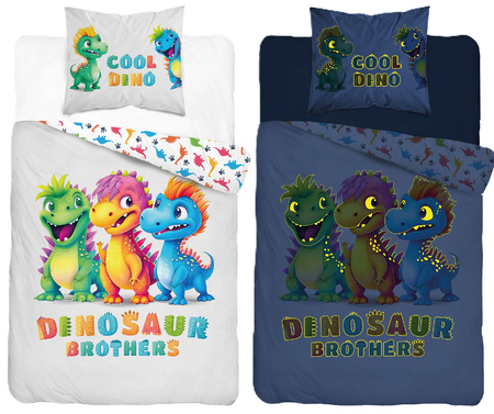 DINOZAURY DINOZAUR DINO POŚCIEL 160X200 ŚWIECI W CIEMNOŚCI